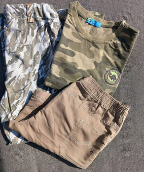 vojenské oblečení-komplet-vel. 128/134 - 8 let