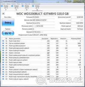 HDD 2,5" WD3200BUCT , 320GB , SATA.