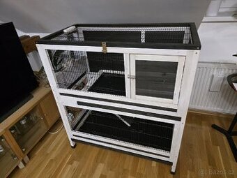 Dvoupatrová klec pro králíka, morče apod.