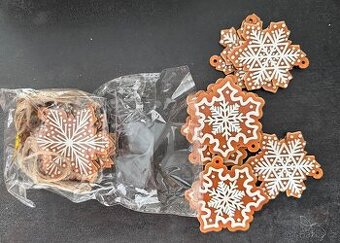 Drevene ozdoby vlocky na stromek 20ks