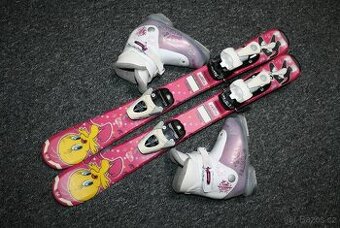 dievcenske lyže Tecno 80 cm , lyzaky dalbello