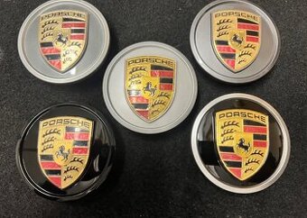 Porsche středové krytky 76mm, poličky "Nový typ"