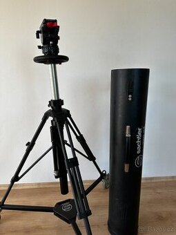 🎥 Profesionální stativ Sachtler + dolly + fluidní hlava + b