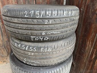 Letní pneu 2x215/55 R18 toyo