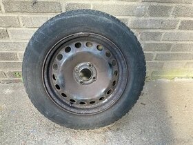 4x starší zimní pneu s disky Michelin Alpin, 195/65 R15 91T