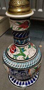 Starožitná vodní dýmka _ váza PORCELÁN ručně malovaná