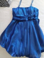 Modré společenské šaty - 1