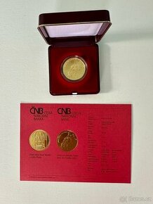 Zlatá mince CNB 5000Kč - hrad Bezděz - BK
