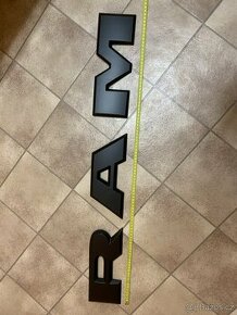 Dodge Ram nápis na zadní víko ČERNÁ - 1