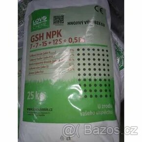 Trávníkové hnojivo NPK 7-7-15+12 S+0,5 Fe