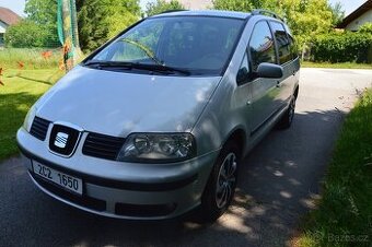 Seat Alhambra 1.9 TDI, 2004, 85 kw, ČR, klima, tažné