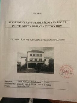 Investičná nehnuteľnosť vo Važci