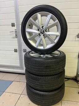 alu kola škoda 5x112 r16 + letní pneu Bridgestone