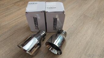 Nerezové koncovky výfuku 100mm - sada