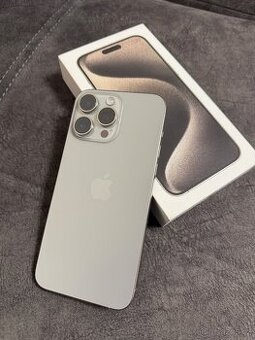 Apple iPhone 15 Pro Max 256GB, Natural Titanium, TOP STAV