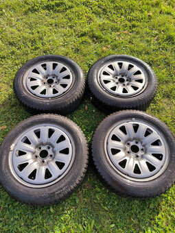 4 zimní kola ŠKODA 15´,5x100 pneu 185/60/15 FABIA, RAPID