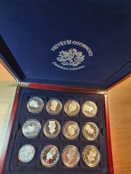 Stříbrné medaile - Největší osobnosti Českého národa Ag 999