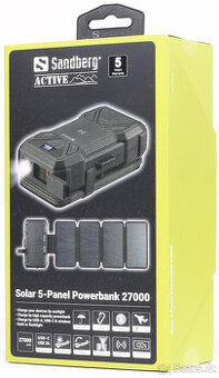 Powerbanka Sandberg Solar 5-Panel 27000 - nová