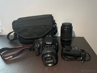 Canon EOS 2000D + 18-55mm IS + 75-300mm + brašna