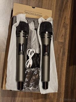 Dva bezdrátové mikrofony - nové