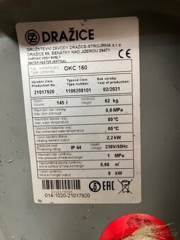 Bojler Dražice OKC 160-combinovany