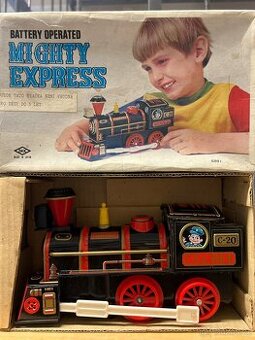 Retro vláček v krabici