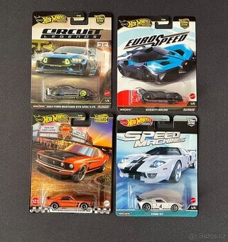 Hot wheels Mustang, Bugatti, Ford GT