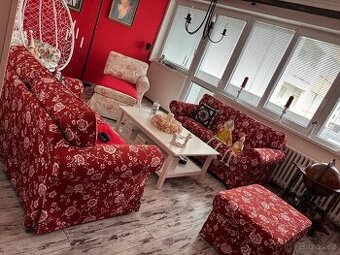 Sedací souprava s dvěma potahy