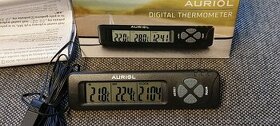 Digitální teploměr a hodiny Auriol