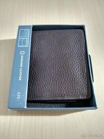 Nová luxusní  kožená hnědá peněženka od MaS - 1