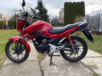 Honda cb125f červená, 2020, 2.117km