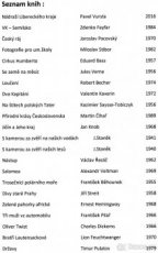 Prodám knihy podle seznamu: