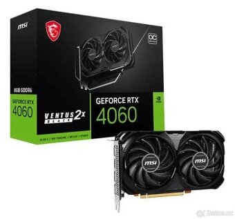 🔹 PRODÁM VGA MSI GeForce RTX 4060 VENTUS 2X BLACK OC 8G 🔹