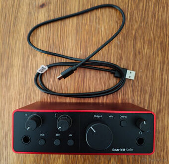 Externí zvuková karta Focusrite Scarlett Solo 4th Gen