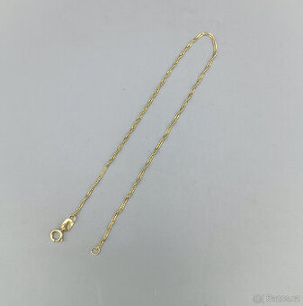 Zlatý náramek 0,60g, 14 kt, 585/1000, délka 19 cm