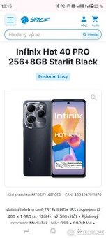 Infinix HOT 40 PRO sleva možná