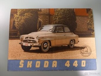 Škoda 440 Spartak - dobový prospekt v němčině