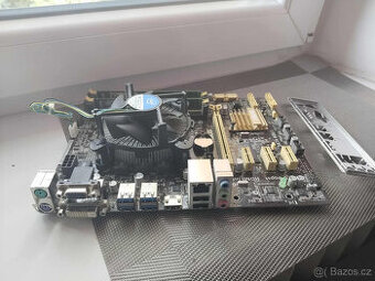 Asus H87M-E + Core i5 4670K + Chladič + 4Gb ddr3 ram