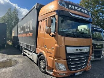 Tandemová souprava Daf XF 480 a Panav Lowdeck - průjezdná-