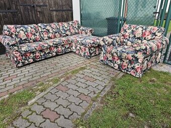 IKEA EKTORP s potahem LINGBO sedací souprava #2
