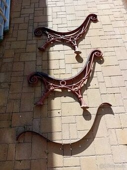 projekt litinové lavičky a stolu s betonovou deskou - 1