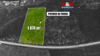 Prodej pozemku k bydlení, 1674 m², Huntířov