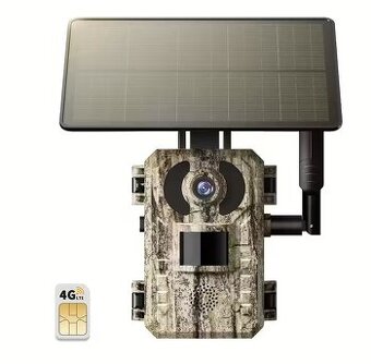 4G Fotopast na simkartu se solárním panelem