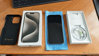 Iphone 15 pro 128GB natural titanium - baterie 94%