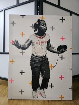 Originální obraz od streetartisty Damiena Mitchella