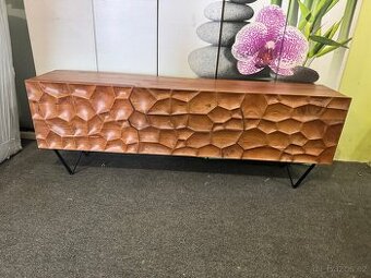 NOVÁ Luxusní 3d designová TV komoda Solu Akácie