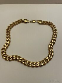 Pozlacený masivní řetěz