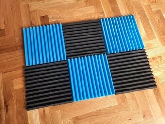 Akustická pěna 30 x 30 x 2.5 cm 24 ks (již jen modré)