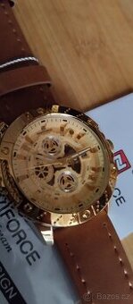 perfektní pilotské hodinky NAVIFORCE US ARMY chronograf