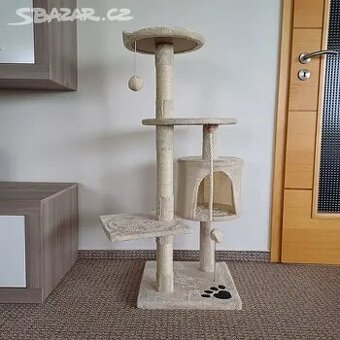 Škrabadlo pro kočky / kočičí strom - 118 cm nové